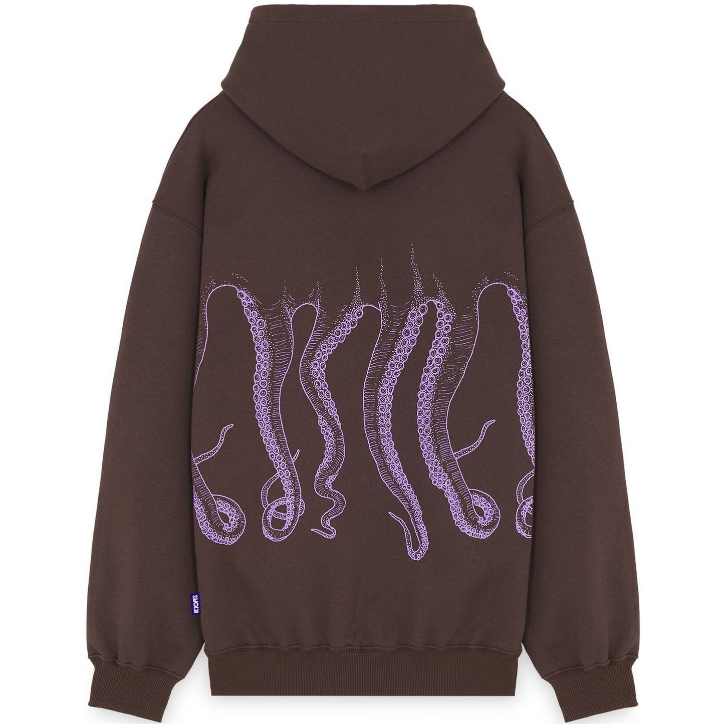Sweats à capuche pour hommes Octopus - Sweat à capuche avec logo contour - Marron