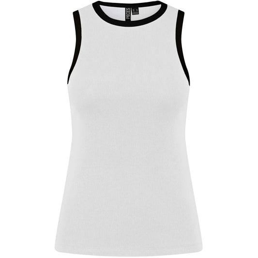 Canotte e top Donna Pieces - Pcmay Boxer Tank Top Jrs Noos Bc - Bianco