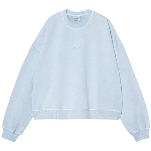 Felpe senza cappuccio Donna Carhartt Wip - W' Benton Sweat - Celeste