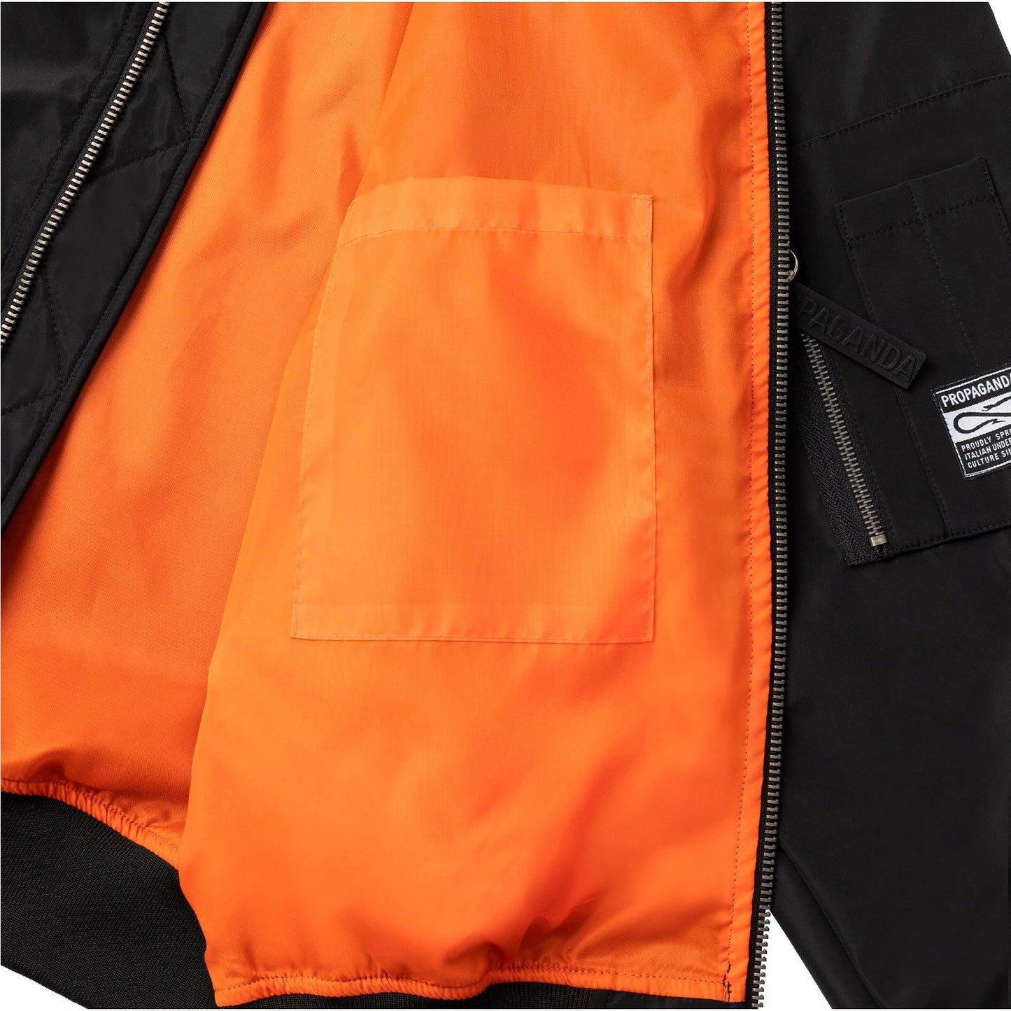 Giubbini Uomo Propaganda - Bomber Jacket Logo Atom - Nero