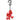 Uomo Uomo Gramicci - Running Man Climbing Key Chain - Rosso