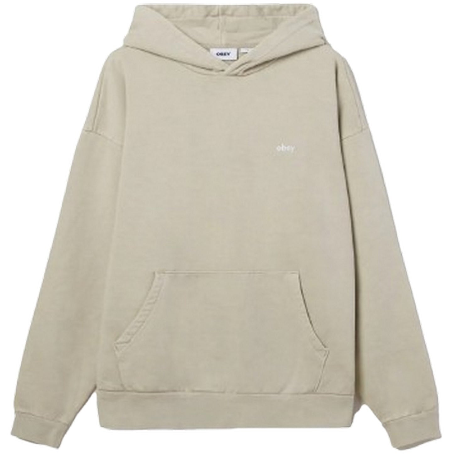 Felpe con cappuccio Uomo Obey - Lowercase Pigment Hood Fleece - Grigio