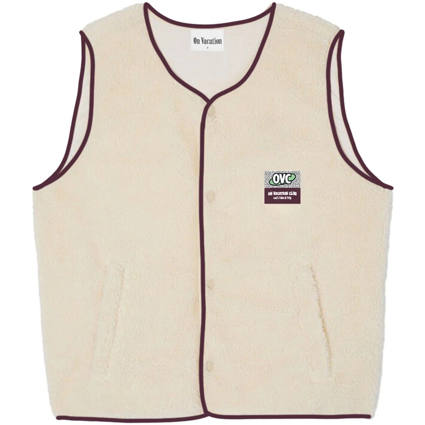 Gilet Uomo ON VACATION - Wanderlust Fleece Vest - Beige