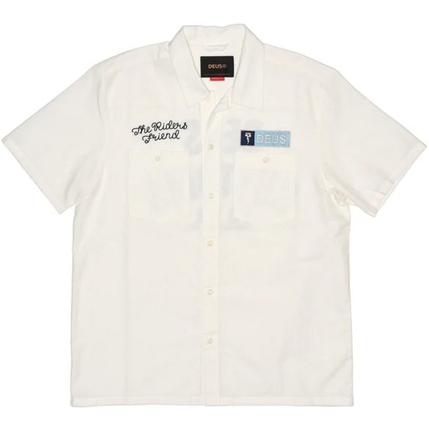Camicie casual Uomo Deus Ex Machina - Forecourt Shirt - Bianco
