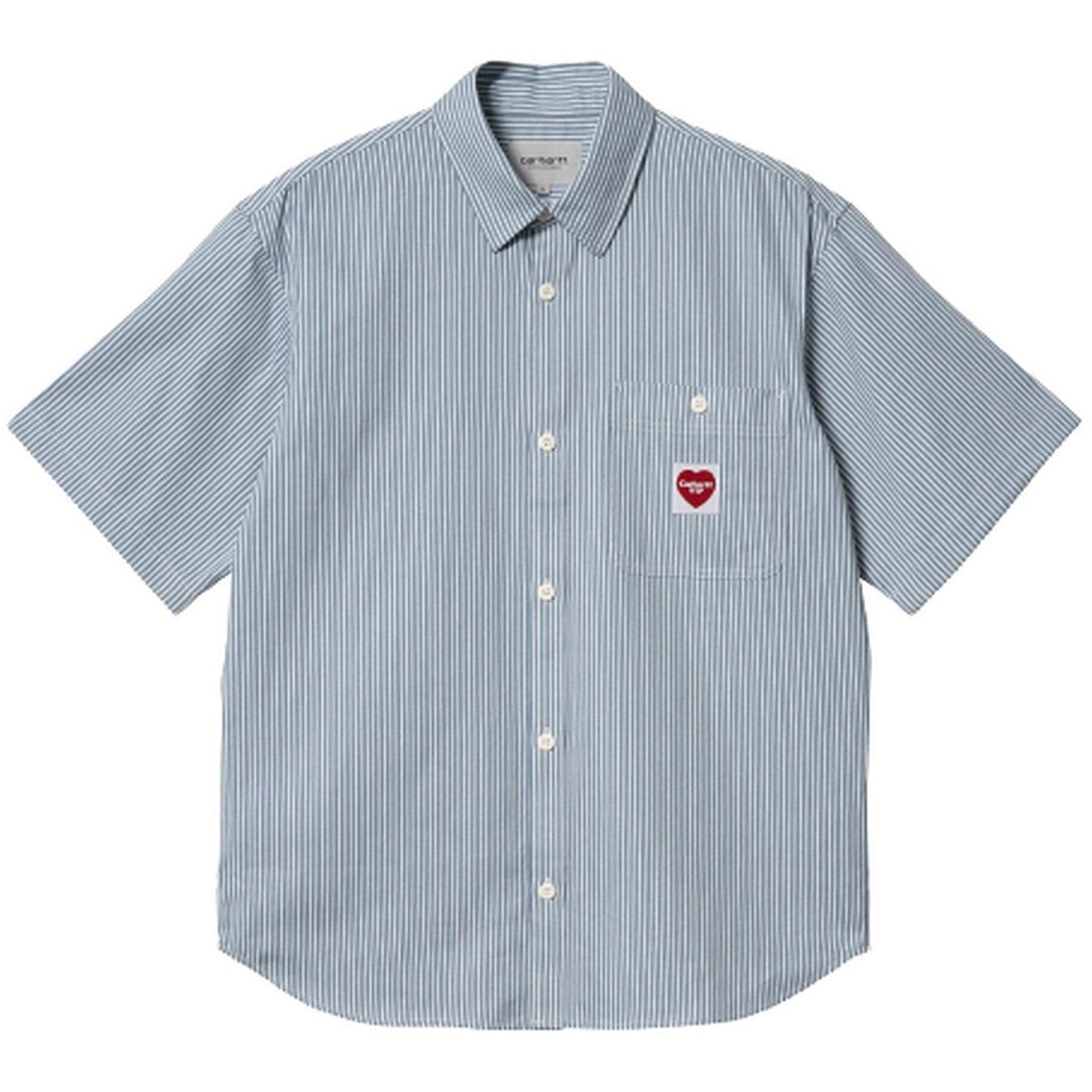 Camicie casual Uomo Carhartt Wip - S/S Terrell Shirt Cotton Twill - Bianco