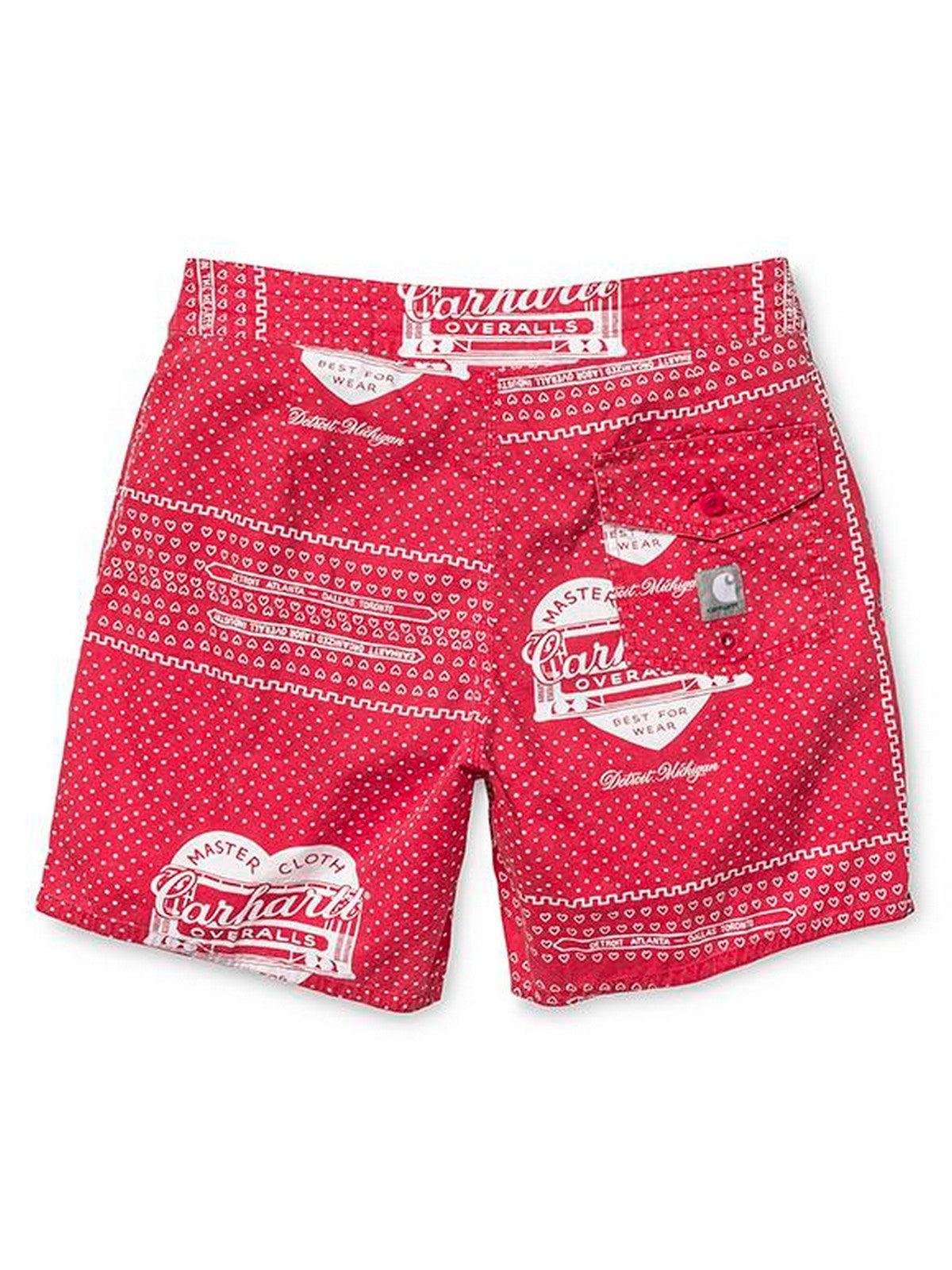 Pantaloncini e calzoncini Uomo Carhartt Wip - Sj Bandana Float Swim Trunk - Rosso