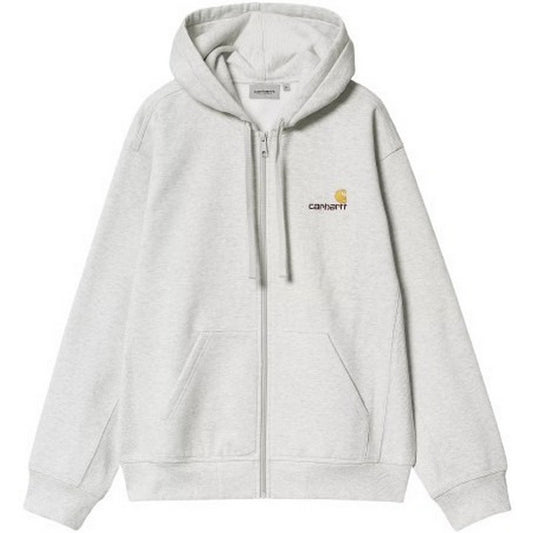 Carhartt Wip Herrenjacken – American Script-Jacke mit Kapuze – Grau