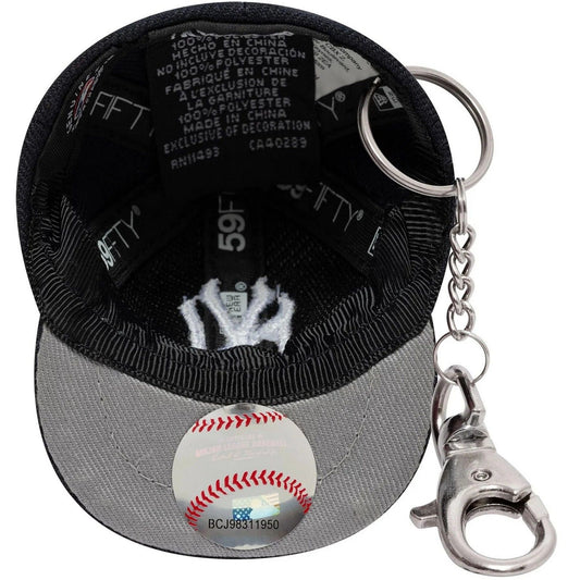 New Era unisexe pour hommes - Porte-clés Mlb Mini Cap - Noir