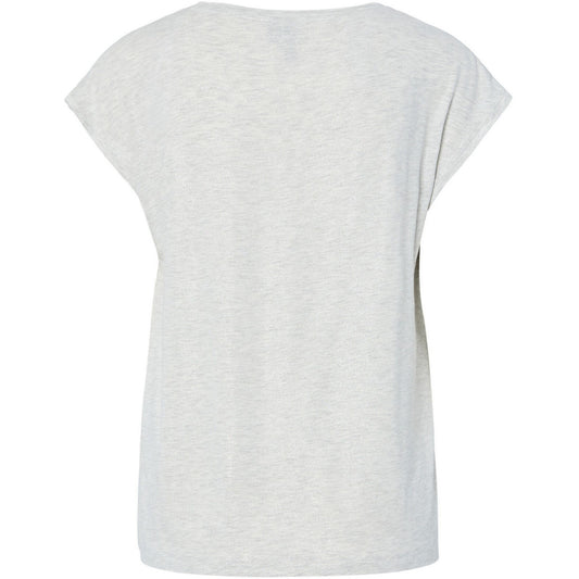 T-shirt Donna Pieces - Pcalice Ss Glitter Tee Jrs Noos Bc - Grigio