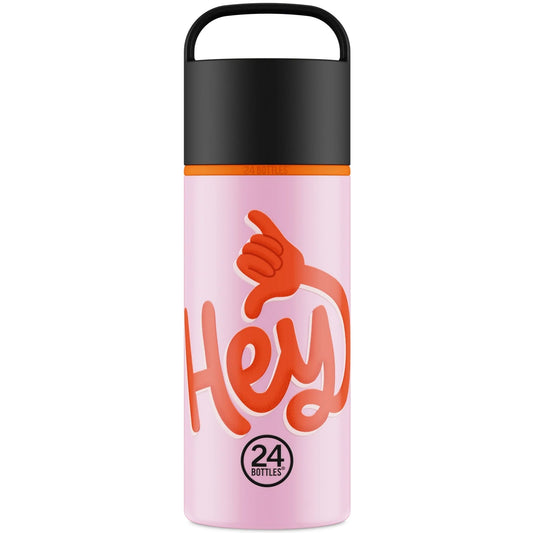 Thermos pour boissons unisexe 24 bouteilles - Spin Bottle 730 Hey! - Rose
