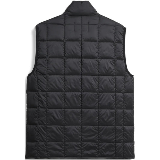 Taion Gilet unisexe - Gilet en duvet à col montant avec fermeture éclair - Noir