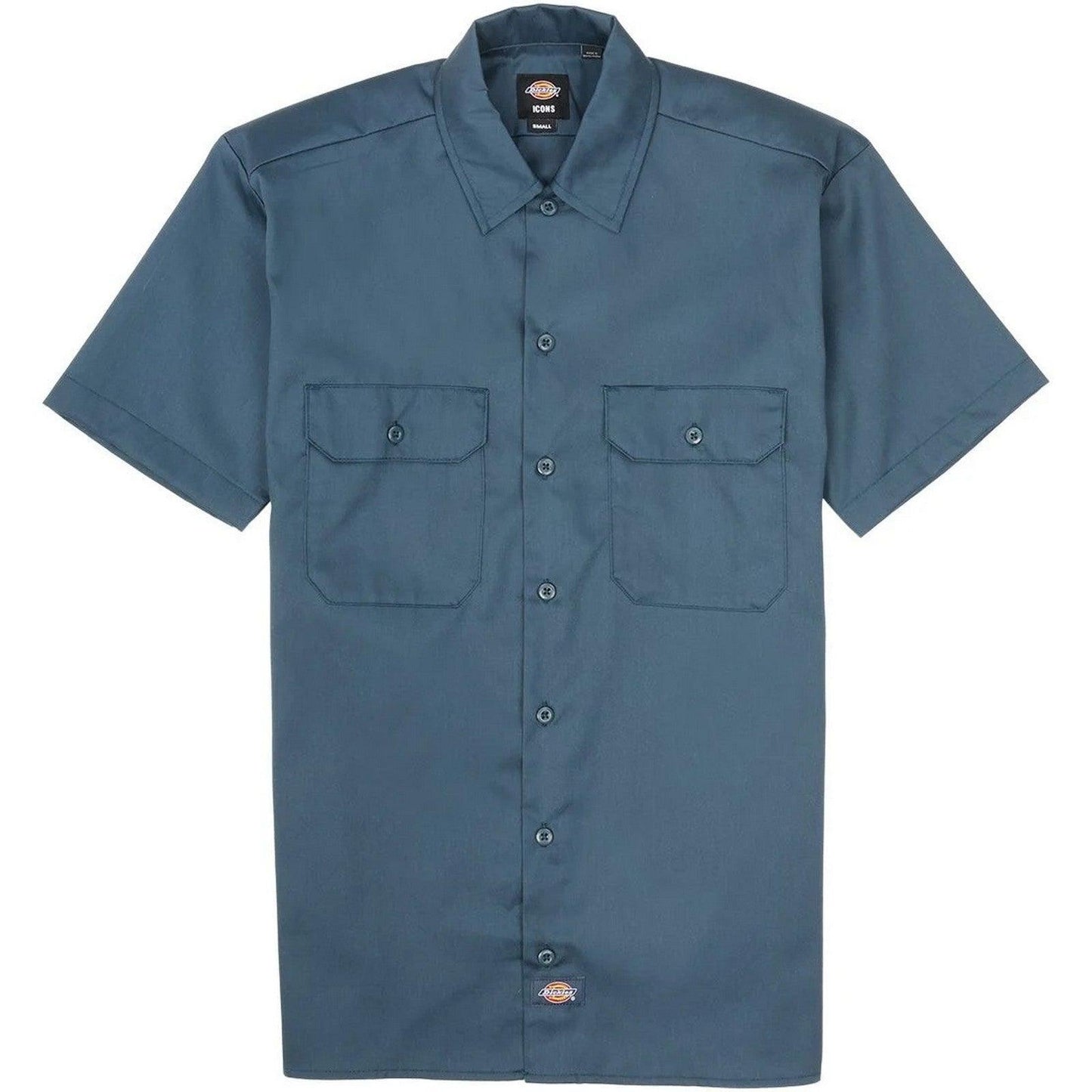 Dickies Chemises décontractées pour hommes - Work Shirt Ss Rec - Bleu