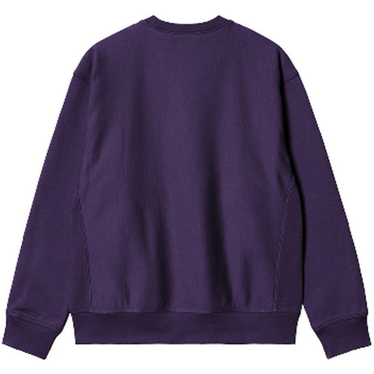Carhartt Wip Sweats à capuche pour hommes - American Script Sweat - Violet