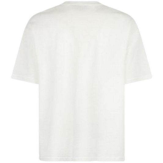 T-shirt męski Fobia – biały T-shirt z dwukolorowym nadrukiem błyskawicy – biały