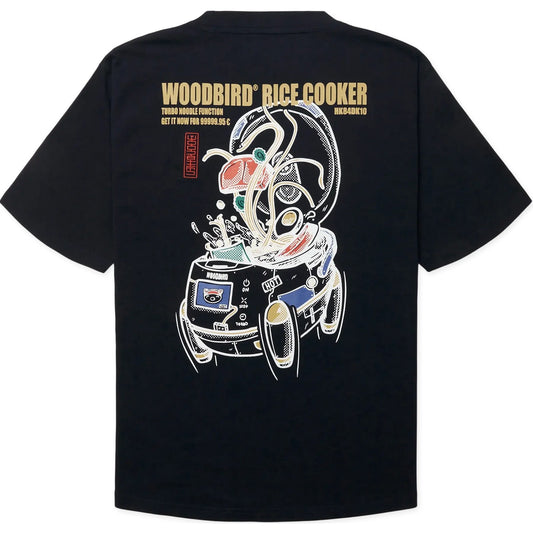 T-shirt Uomo Woodbird - WBBaine Cook Tee - Blu