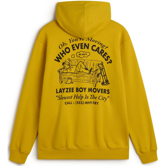 Vans Men's Hoodies - Moving Co Pullover - Mustard