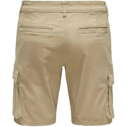 Only & Sons Herren-Shorts – Onscam Stage Cargo Shorts 6689 Life Noos – Beige