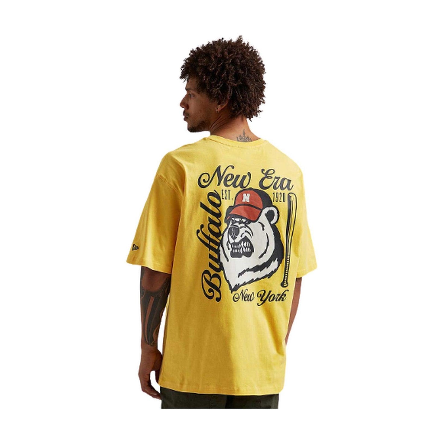 T-shirt Uomo New Era - Ne Heritage Graphc Os Tee - Giallo