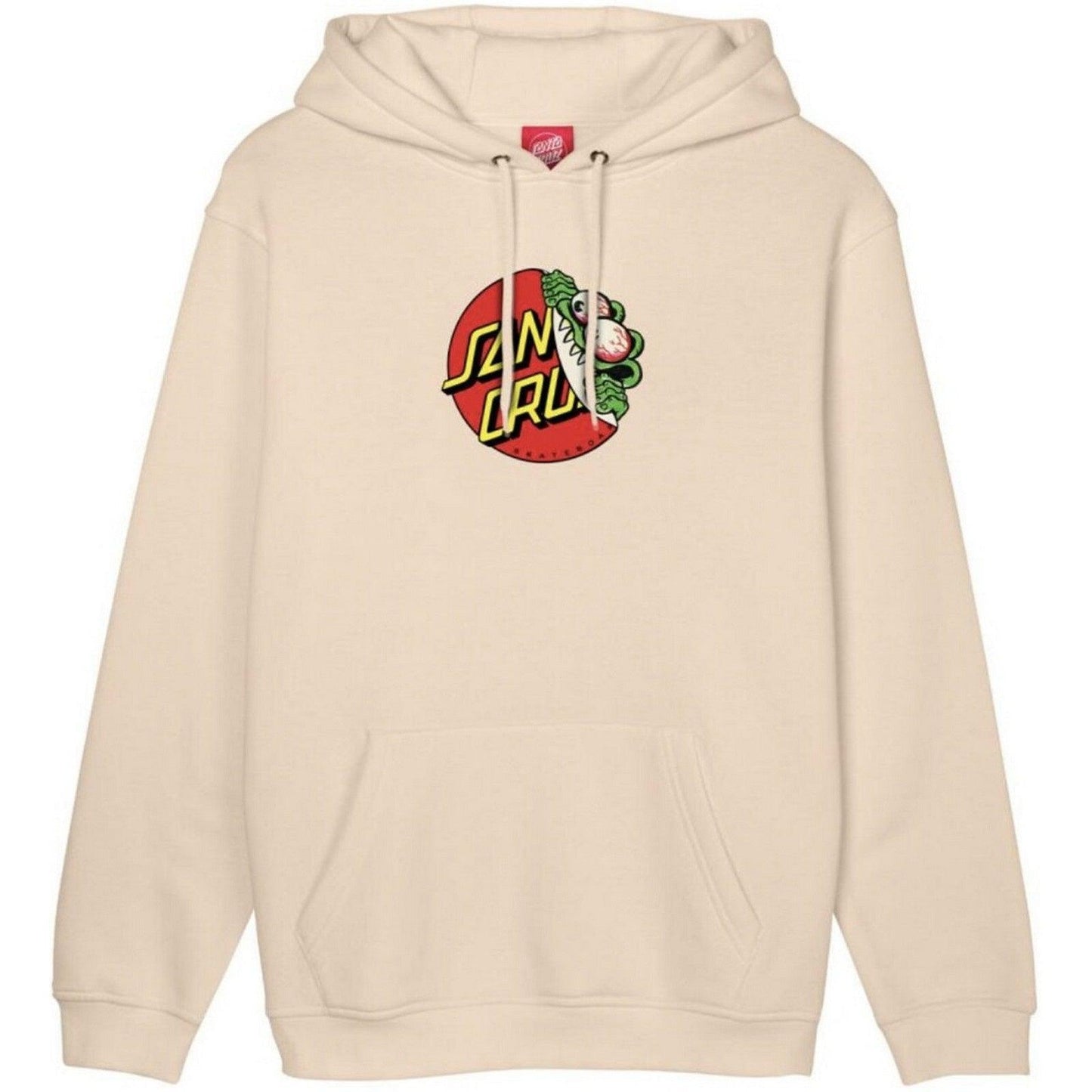 Felpe con cappuccio Uomo Santa Cruz - Beware Dot Front Hood - Beige