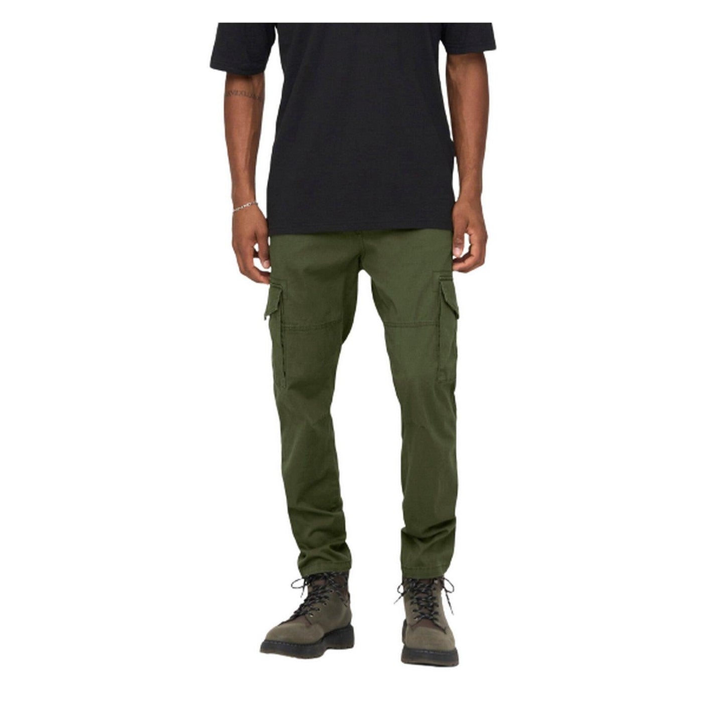 Pantaloni Uomo Only & Sons - Onsdean Life Tap Cargo 0032 Pant Noos - Verde