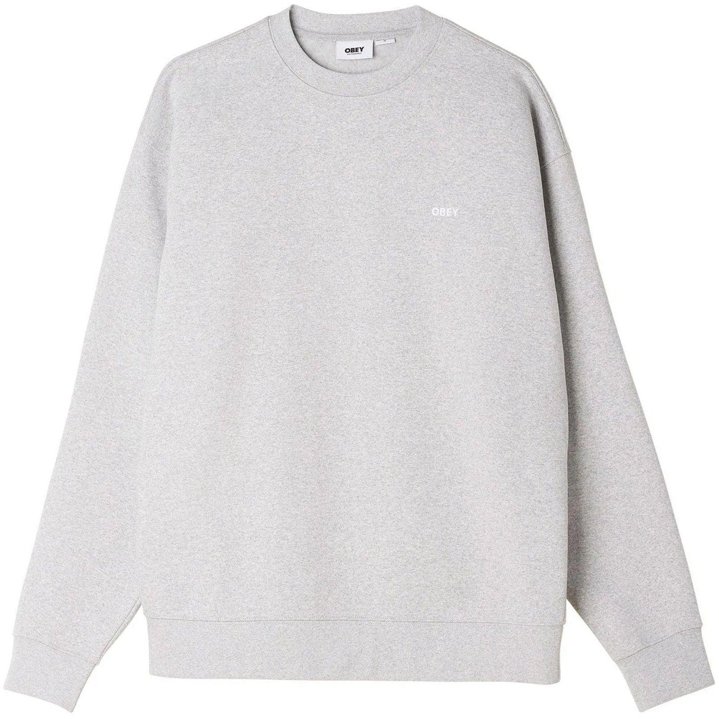 Felpe senza cappuccio Uomo Obey - Established Works Bold Crew Fleece - Grigio