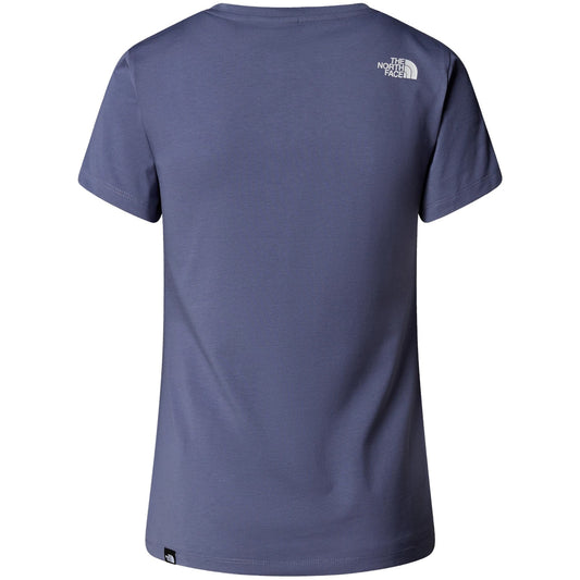 The North Face Women's T-shirt - W S/S Simple Dome Slim Tee - Blue