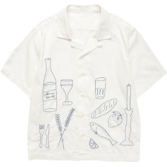 Camicie casual Uomo Service Works - Picnic Short Sleeve Shirt - Bianco
