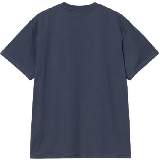 Carhartt Wip Herren T-Shirt – S/S Pocket Heart T-Shirt Bio-Baumwolle – Blau