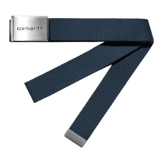 Carhartt Wip Unisex-Gürtel – Clip-Gürtel Chrom – Blau
