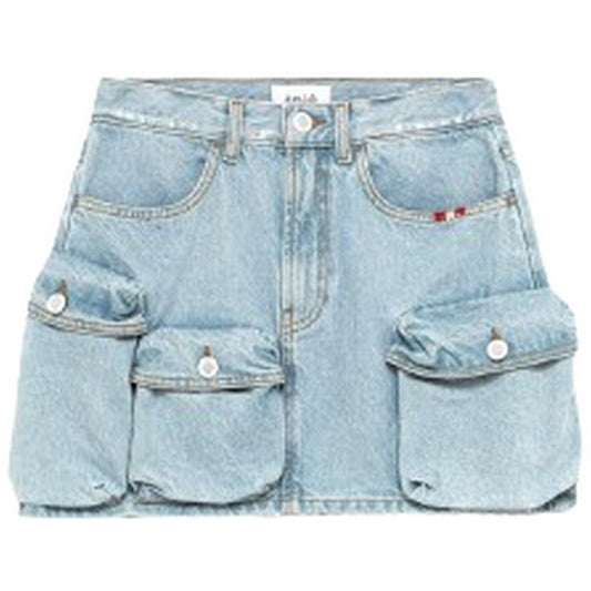 Faldas casuales para mujer Amish - Falda de combate - Azul claro