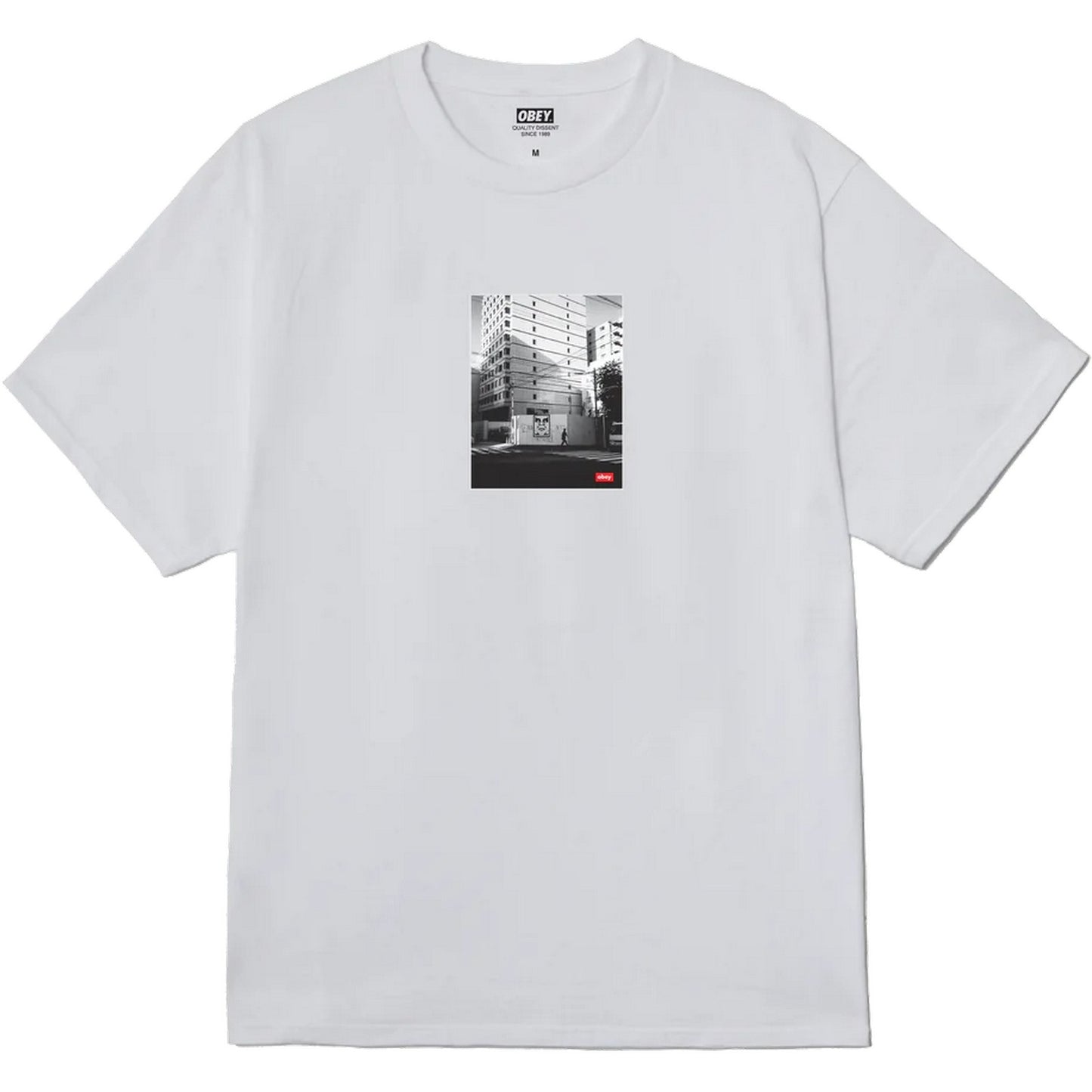 T-shirt Uomo Obey - Obey Osaka Photo Tee - Bianco