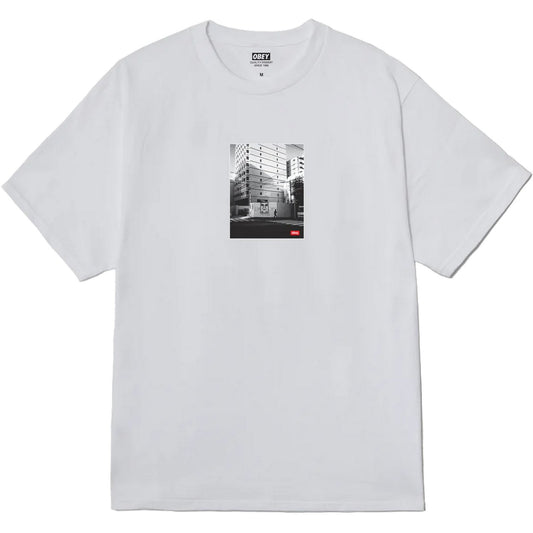 T-shirt Uomo Obey - Obey Osaka Photo Tee - Bianco