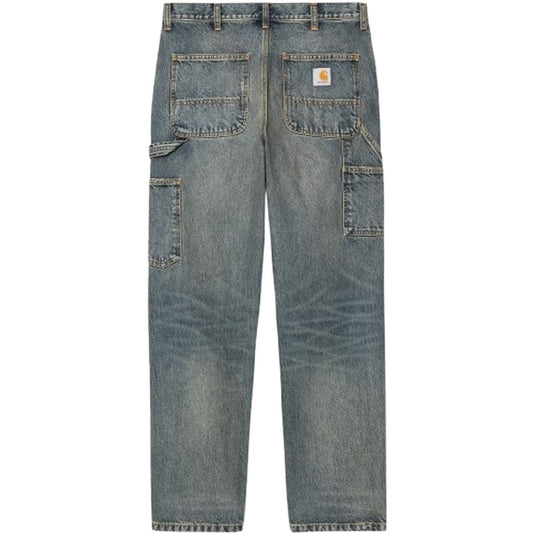 Pantalon Carhartt Wip pour hommes - Pantalon à genou unique - Bleu