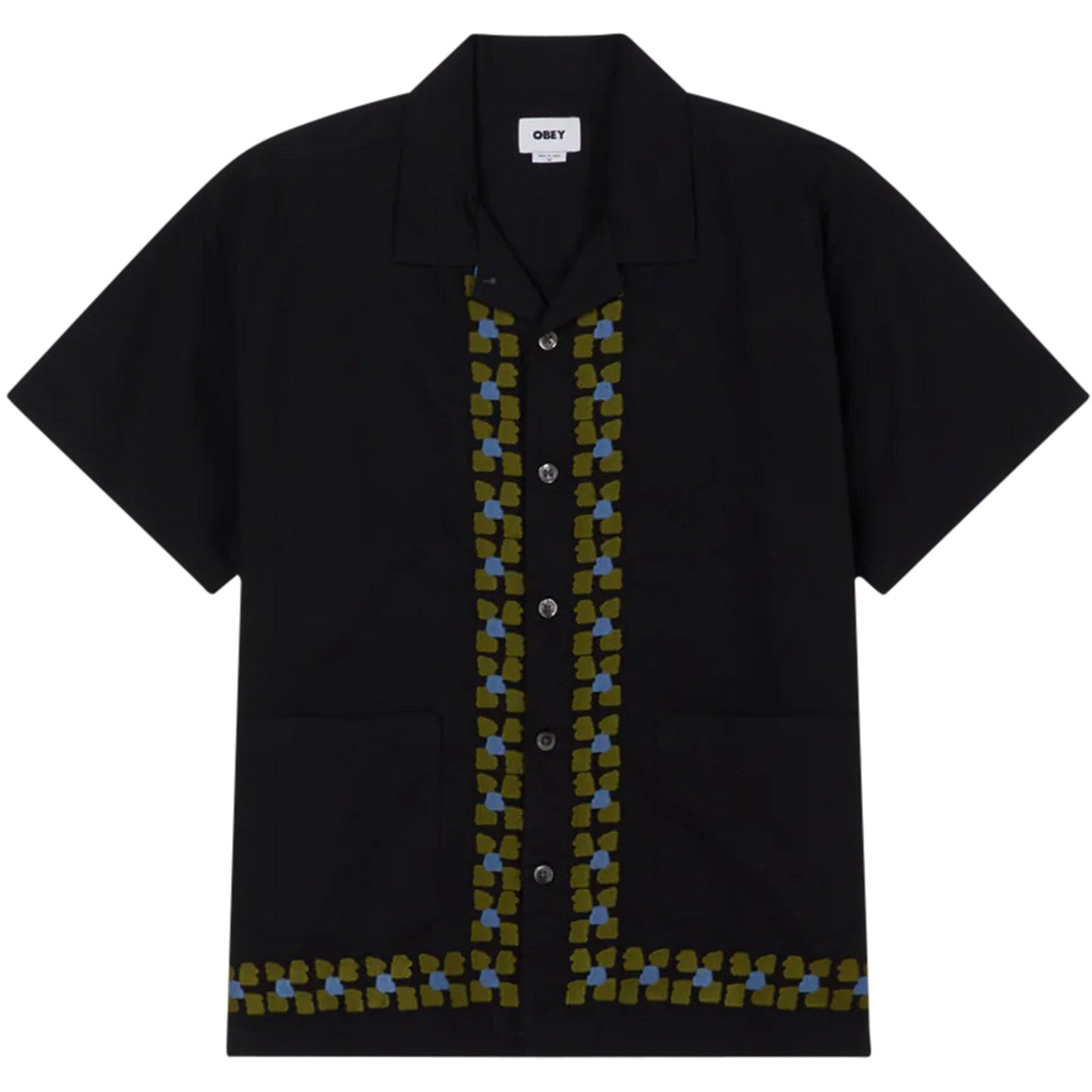 Camicie casual Uomo Obey - Ruben Woven Ss - Bianco