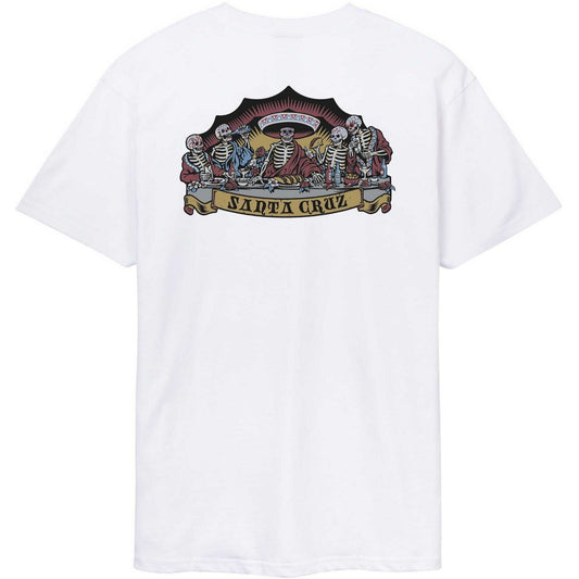 Camiseta hombre Santa Cruz - Camiseta Guzmán Dead Diners - Blanco