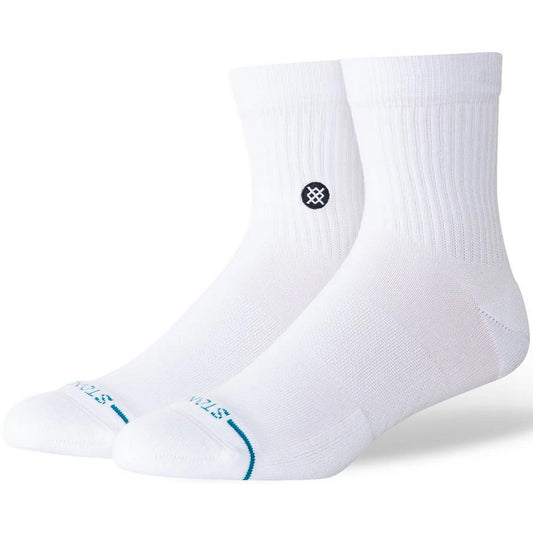Stance Unisex Socken – Icon Quarter – Weiß