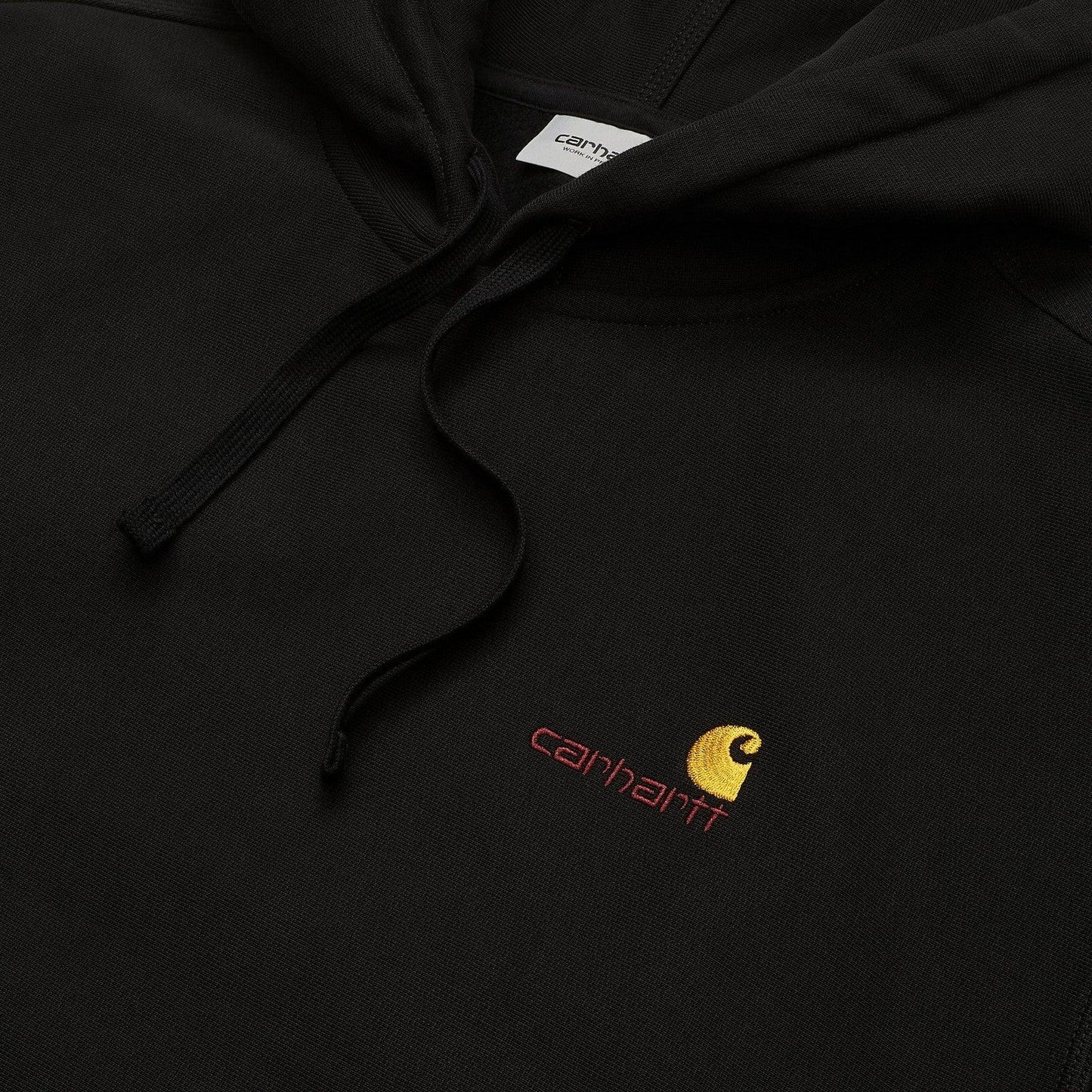 Felpe con cappuccio Uomo Carhartt Wip - Hooded American Script Sweat - Nero