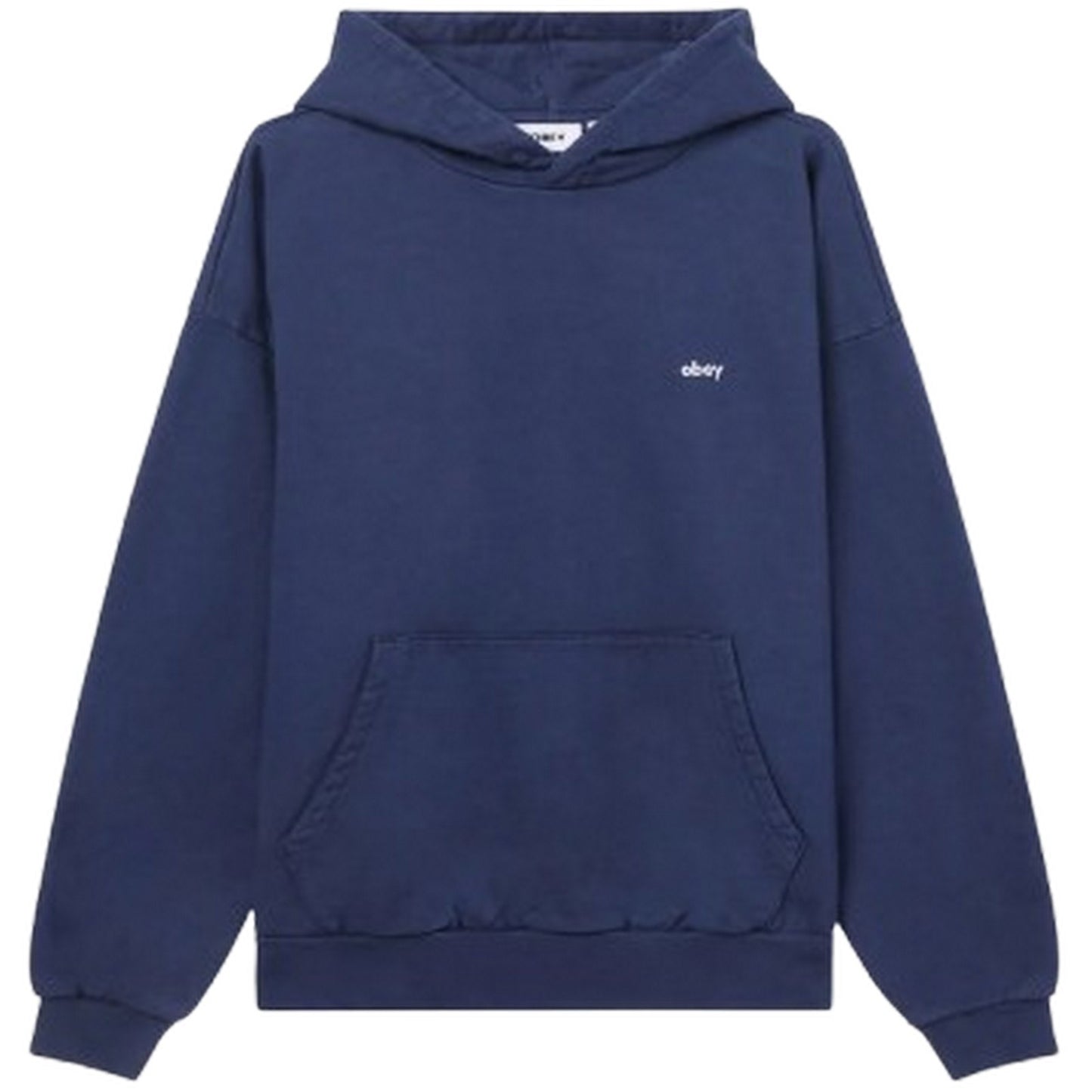 Felpe con cappuccio Uomo Obey - Lowercase Pigment Hood Fleece - Blu