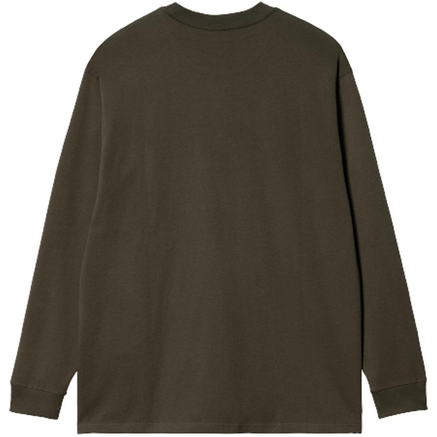 T-shirt Uomo Carhartt Wip - L/S Script Embroidery T-Shirt - Verde