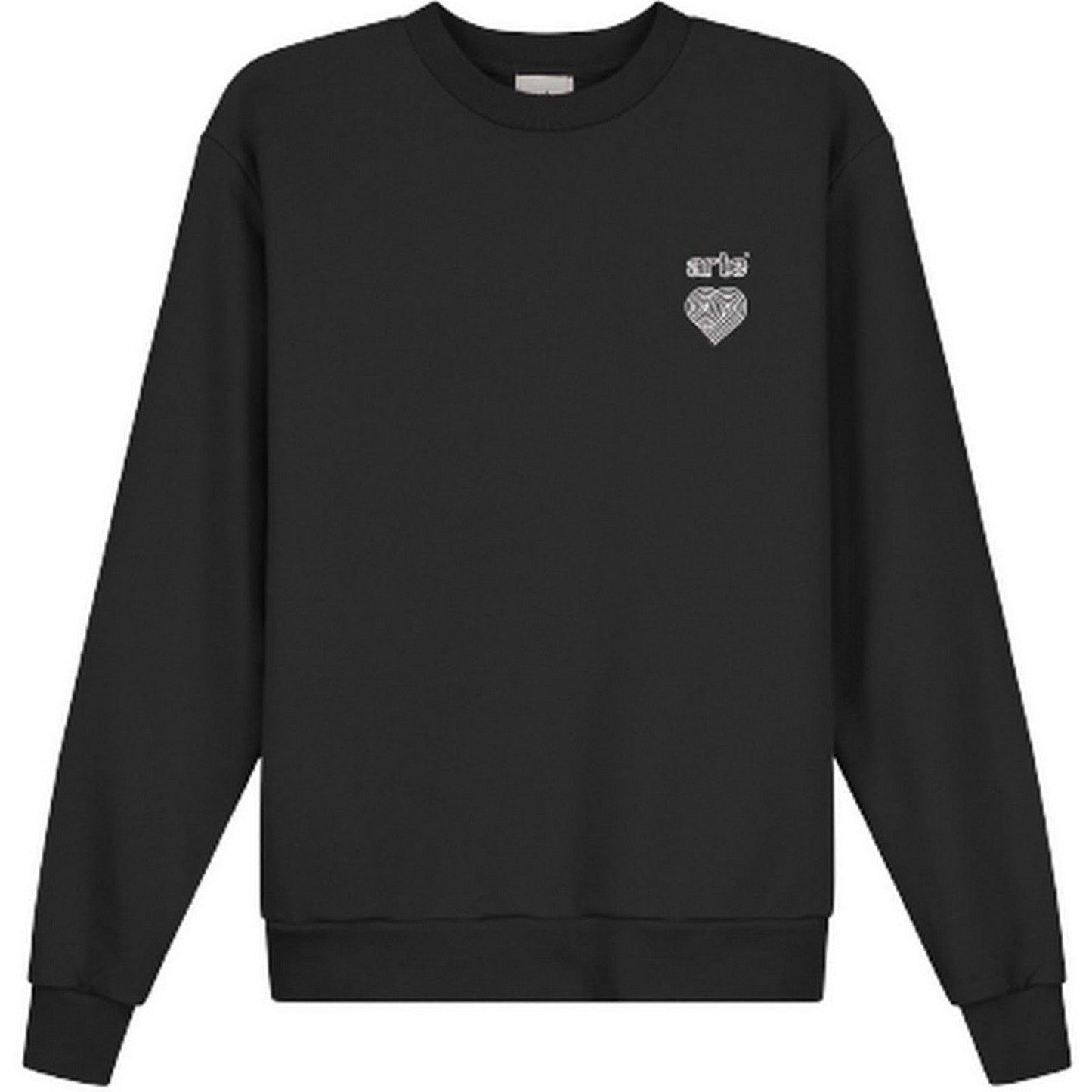 Felpe senza cappuccio Uomo Arte Antwerp - Conrad Heart Logo Crewneck - Nero