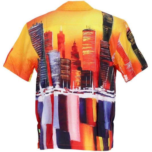 Koszule damskie Huf - Concrete Jungle S/S Woven Top - Pomarańczowe