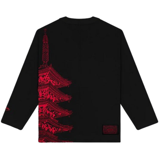 Dolly Noire Chemises décontractées pour hommes - Sweat-shirt BENCH Tokyo Kimono - Noir