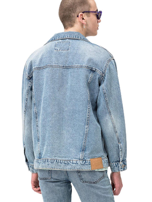 Tanie kurtki Monday unisex – Upsize Jacket Thrash Metal – niebieskie