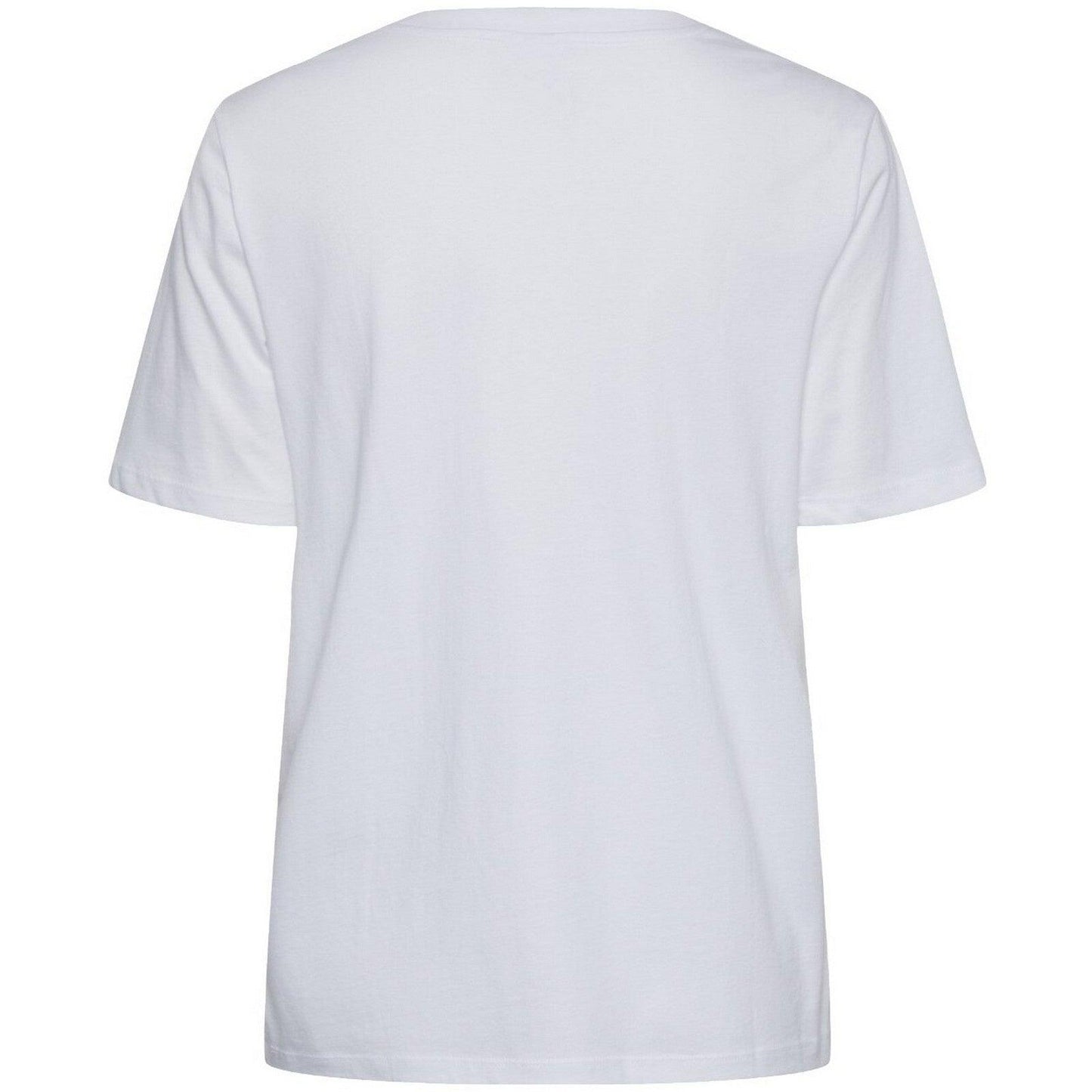 T-shirt Donna Pieces - Pcria Ss Solid Tee Noos Bc - Bianco