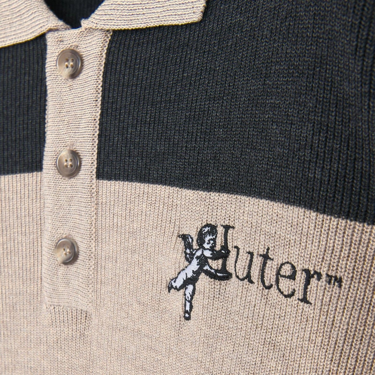 Camisas de manga larga para hombre Iuter - Polo de punto Souls - Marrón