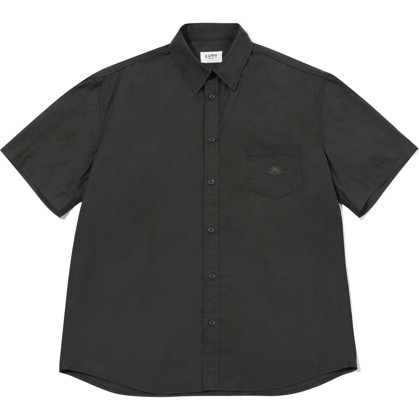 Camicie casual Unisex KAPPY DESIGN - Relaxed Cotton Half Shirt - Grigio