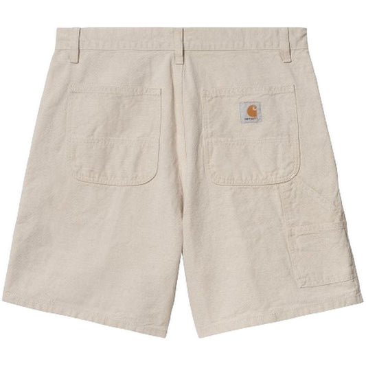 Carhartt Wip Bermudas para hombre - Walter Single Knee Short - Blanco