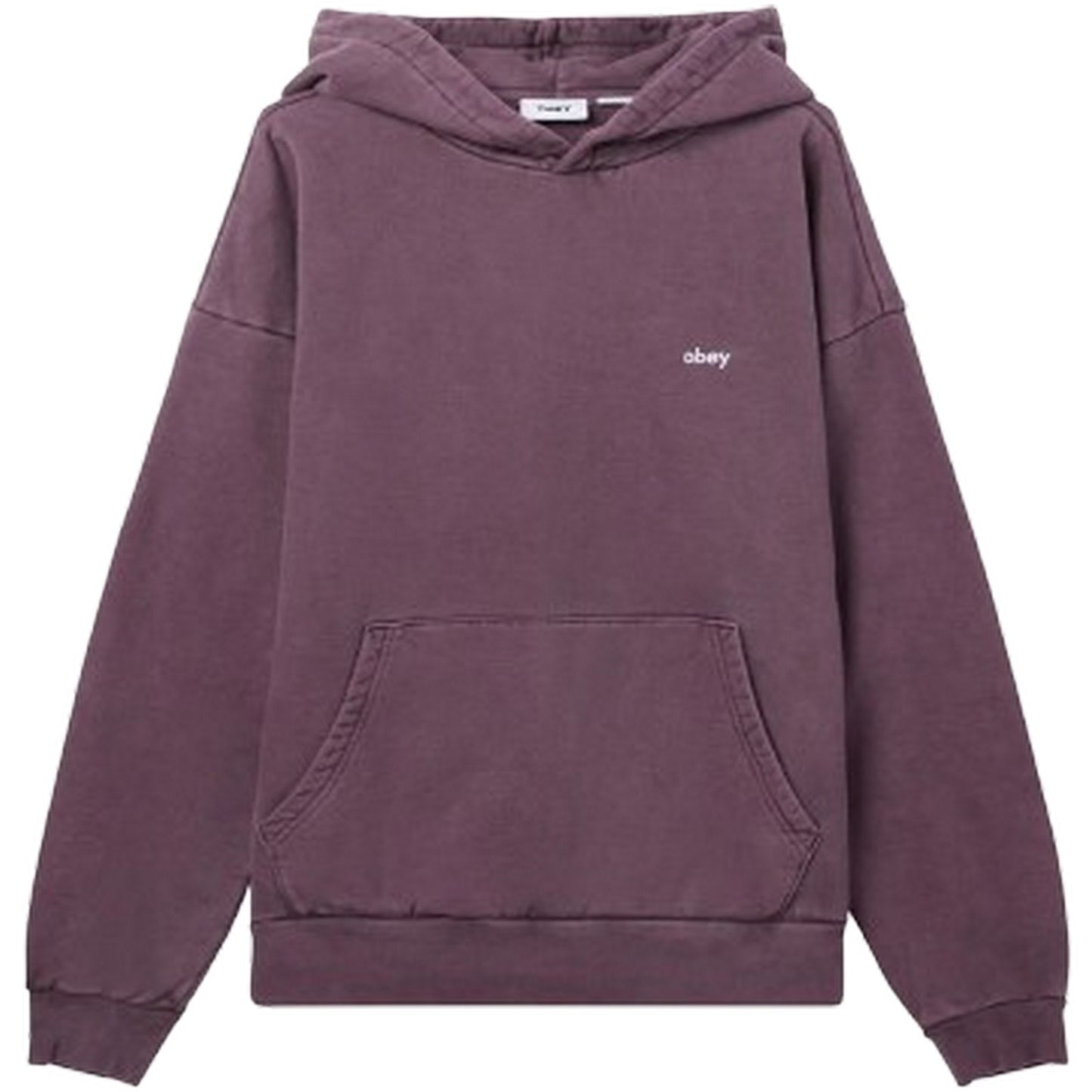 Felpe con cappuccio Uomo Obey - Lowercase Pigment Hood Fleece - Viola