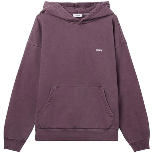 Obey Sweats à capuche pour hommes - Polaire à capuche pigmentée minuscule - Violet