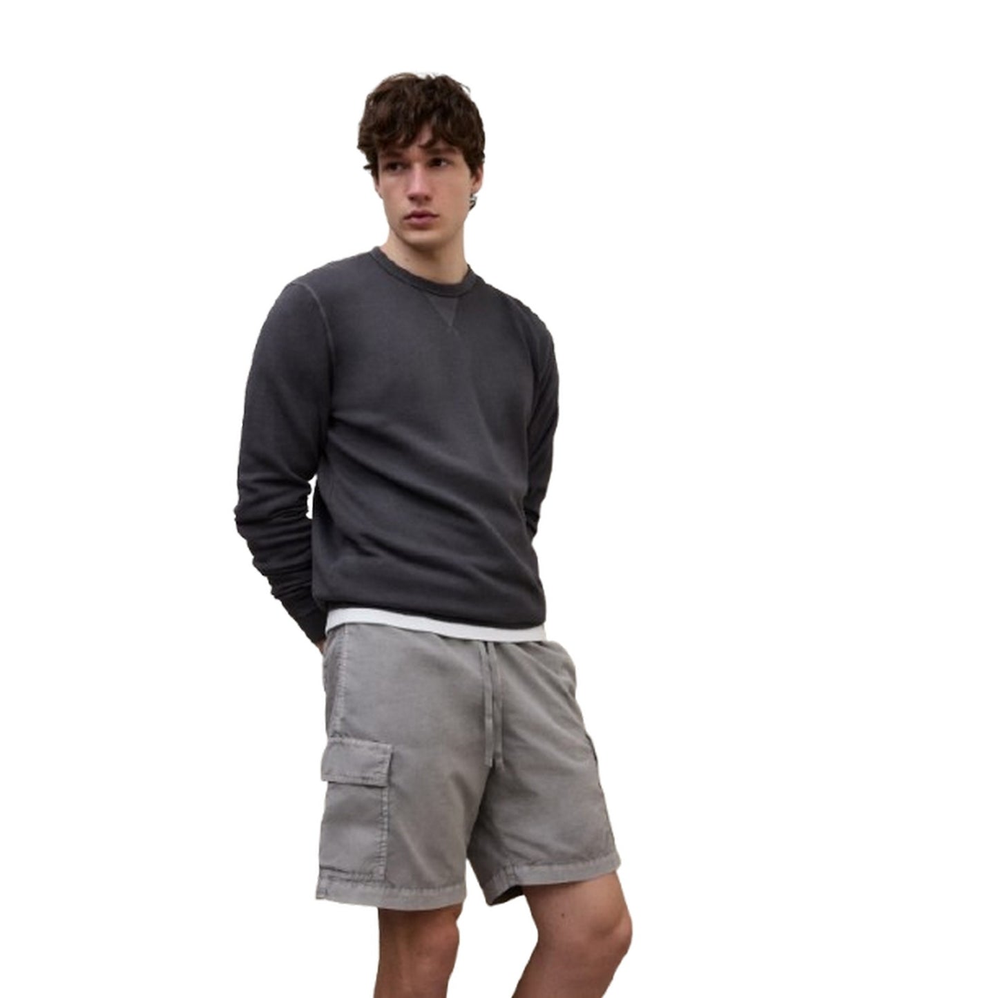 Felpe senza cappuccio Uomo Ecoalf - Gola Sweatshirt Man - Grigio